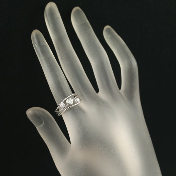 タサキ リング  ダイヤ 0.30ct  12号 K18WG 