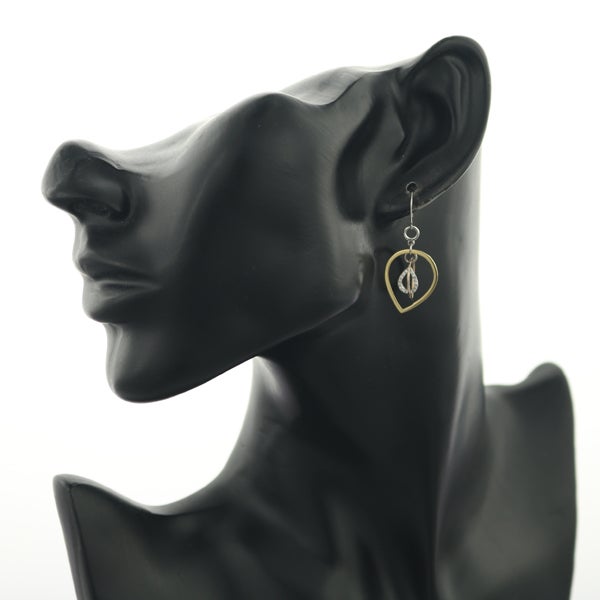  ダイヤ 0.08ct/0.08ct スリーカラー ドロップ  ピアス K18YG/PG/Pt900 
