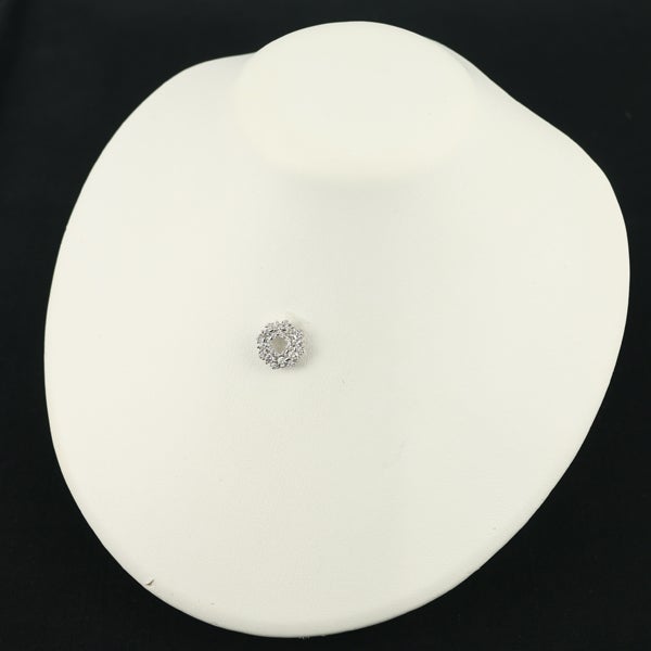 ブラウン ダイヤ 1.00ct リース  ペンダントトップ K18WG 