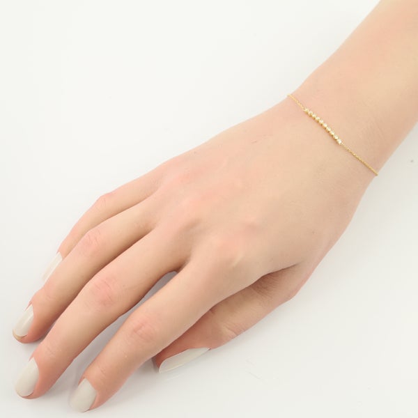 ヴァンドーム ブレスレット  ダイヤ  10P K18YG 