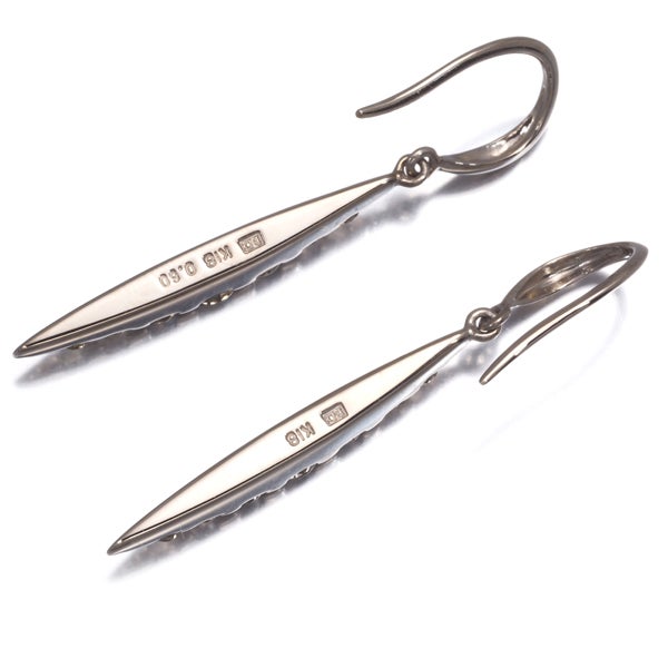 カシケイ ピアス  ダイヤ 0.60ct ネイキッド  K18BG 