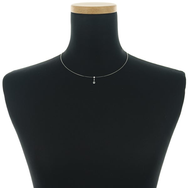 ギメル ネックレス  ダイヤ 0.571ct/0.078ct  ブリオレットカット オメガ Pt950 