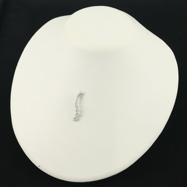  ダイヤ 0.50ct フラワー  ペンダントトップ K18WG 