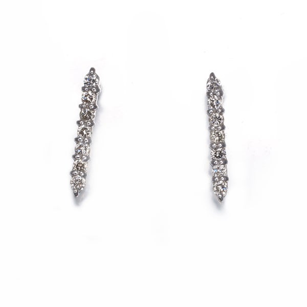  ダイヤ 0.10ct/0.10ct 7P  ピアス K18WG 