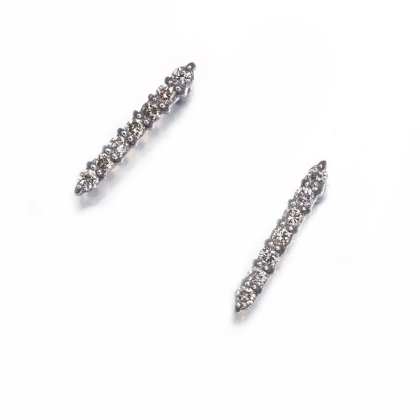  ダイヤ 0.10ct/0.10ct 7P  ピアス K18WG 