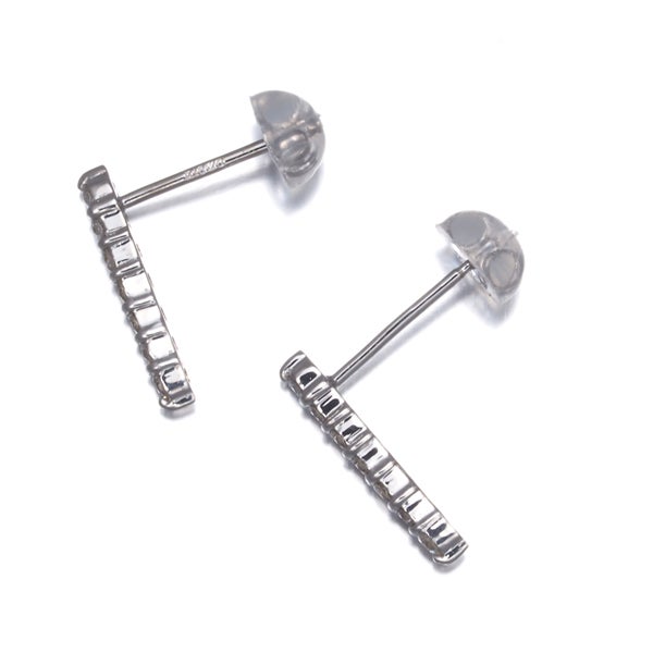  ダイヤ 0.10ct/0.10ct 7P  ピアス K18WG 