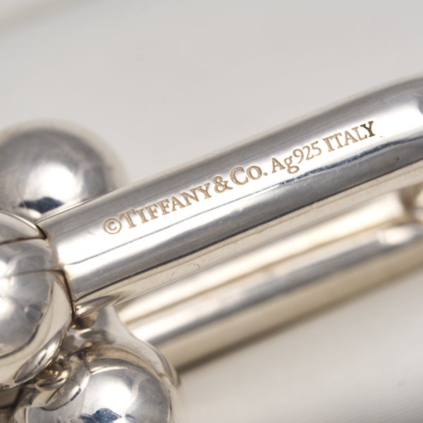 ティファニー ピアス   ハードウェア リンク ラージ シルバー925 