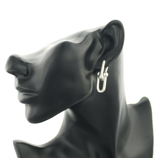 ティファニー ピアス   ハードウェア リンク ラージ シルバー925 