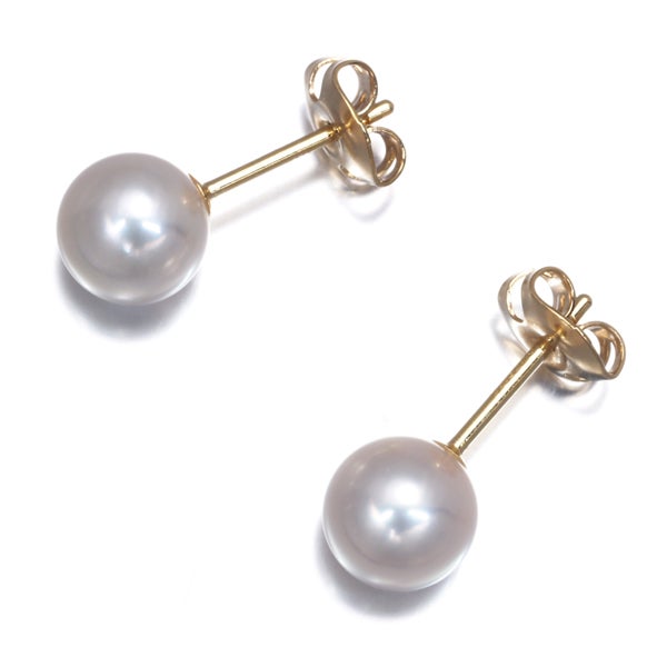 タサキ ピアス  アコヤ真珠 7.2mm  一粒 K18YG 