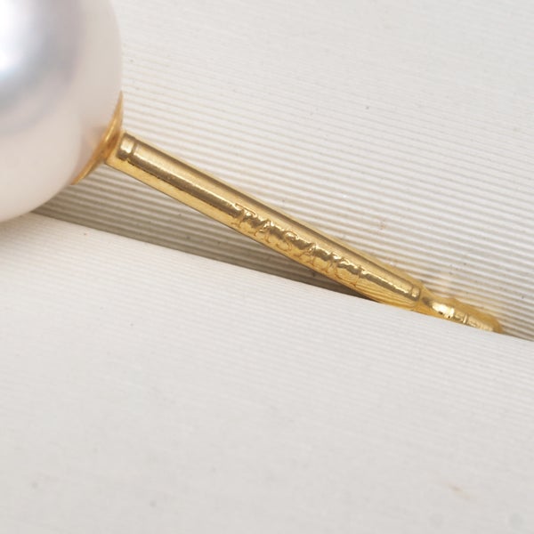 タサキ ピアス  アコヤ真珠 7.2mm  一粒 K18YG 