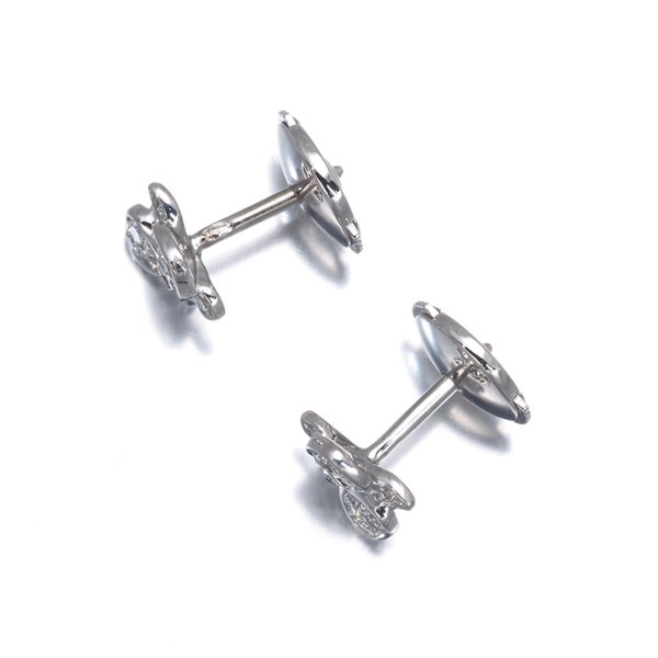 カルティエ ピアス  ダイヤ カレスドルキデパル  K18WG 