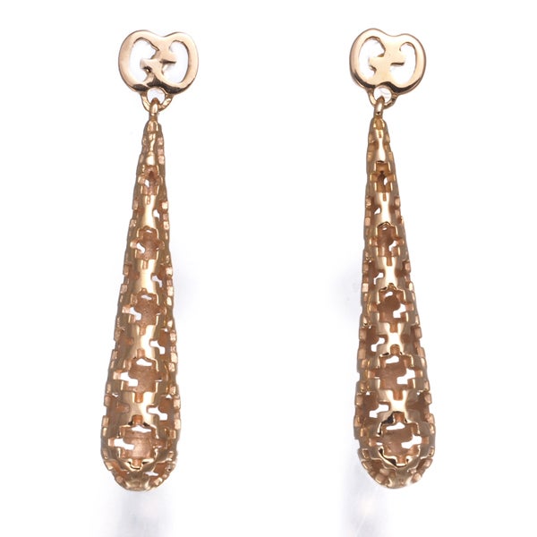 グッチ ピアス   ディアマンティッシマ ドロップ K18PG 