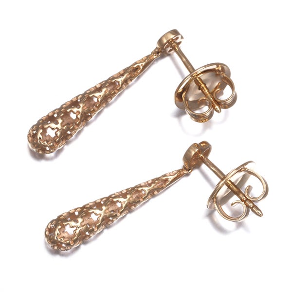 グッチ ピアス   ディアマンティッシマ ドロップ K18PG 