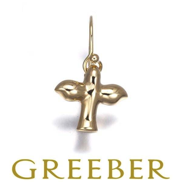 ティファニー ピアス   バードクロス 片耳 K18YG 