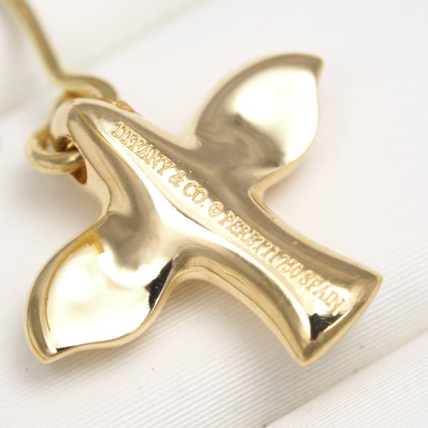 ティファニー ピアス   バードクロス 片耳 K18YG 