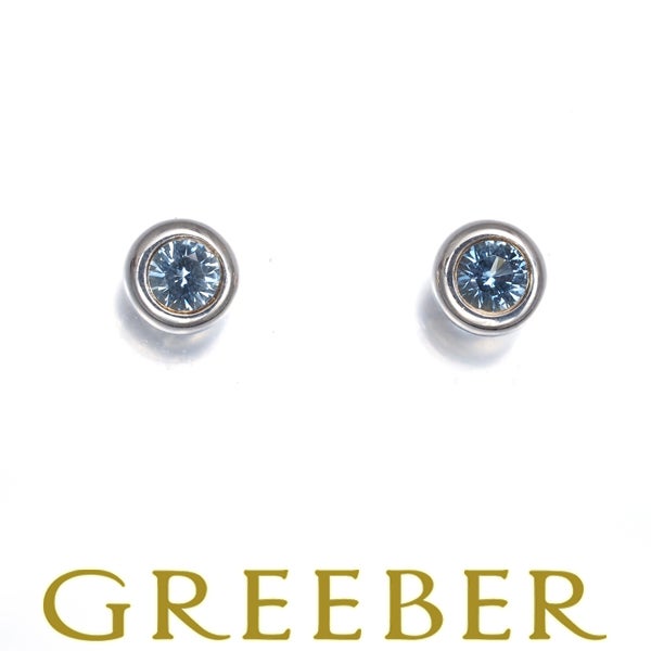 ティファニー ピアス  アクアマリン バイザヤード  シルバー925 