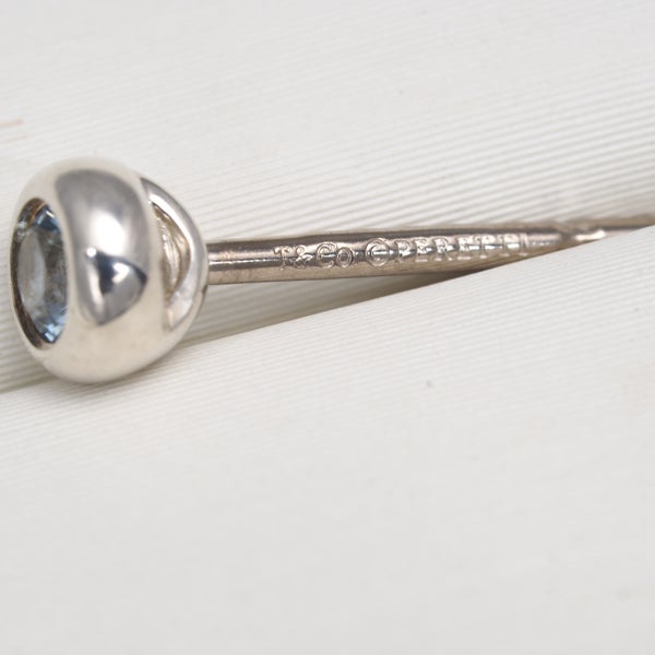 ティファニー ピアス  アクアマリン バイザヤード  シルバー925 