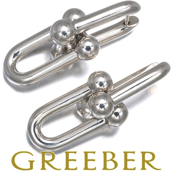 ティファニー ピアス   ハードウェア リンク エクストララージ シルバー925 