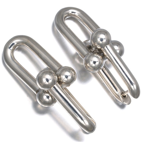 ティファニー ピアス   ハードウェア リンク エクストララージ シルバー925 