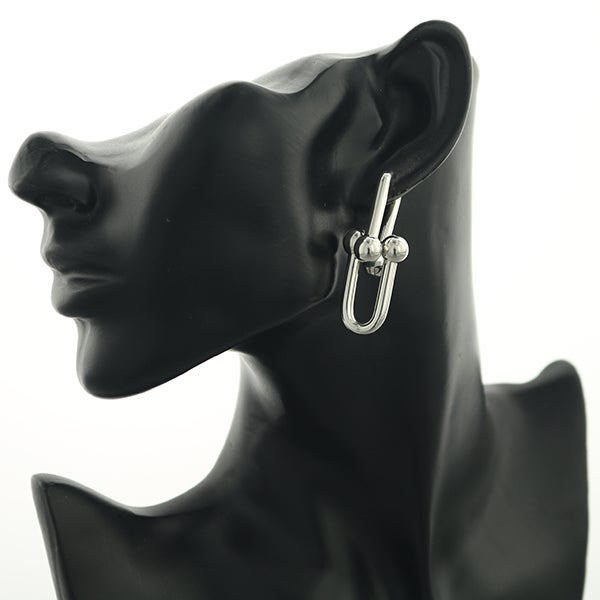 ティファニー ピアス   ハードウェア リンク エクストララージ シルバー925 