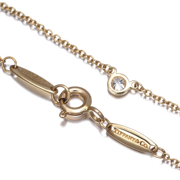 ティファニー ネックレス  ダイヤ 0.05ct程 バイザヤード  K18YG 