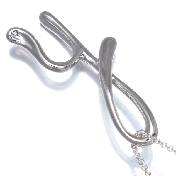 ティファニー ネックレス   アルファベットレター イニシャル H ラージ ロング シルバー925 