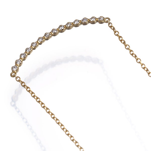 アーカー ネックレス  ダイヤ 0.10ct ビリーブユー  K18YG 