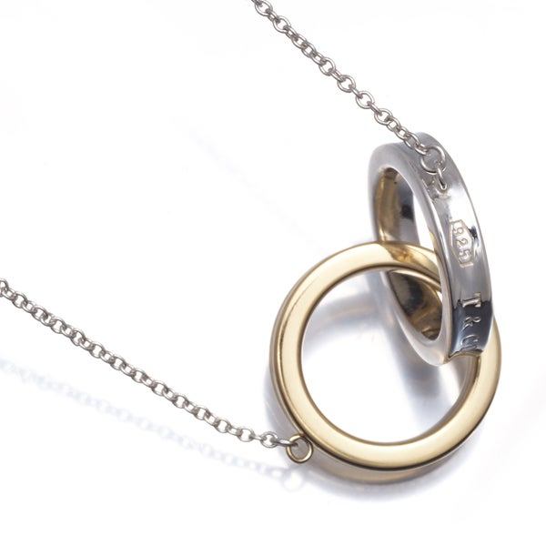 ティファニー ネックレス   インターロッキング  シルバー925/K18YG 