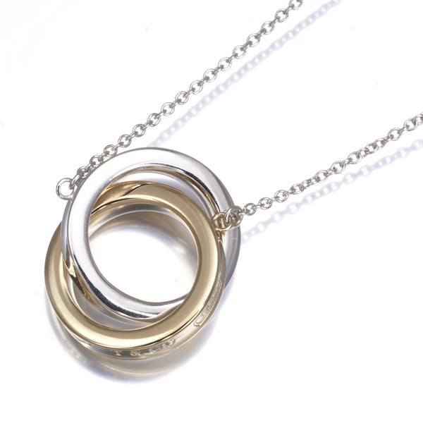 ティファニー ネックレス   インターロッキング  シルバー925/K18YG 