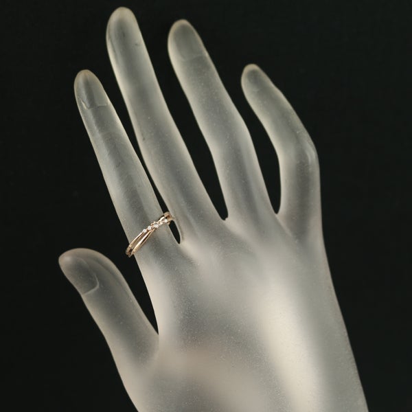 カナル4℃ リング  ダイヤ  5P 10号 K10PG 