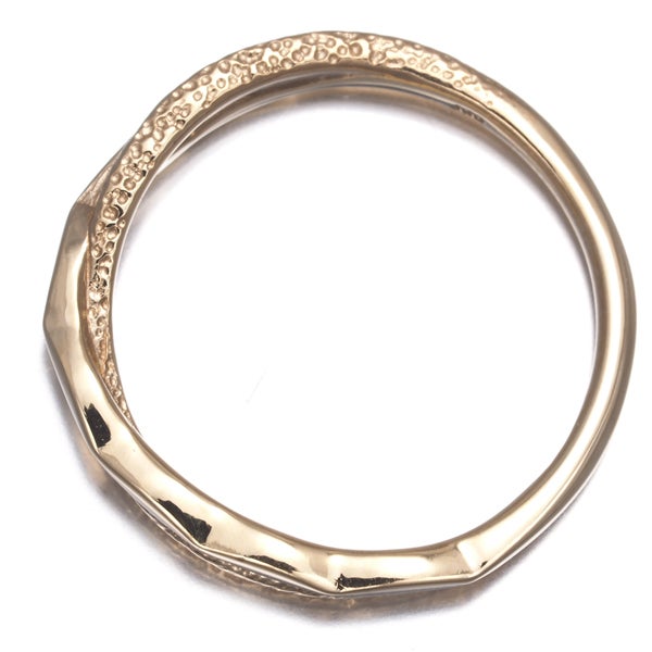 アガット リング    ピンキーリング 3号 K10YG 