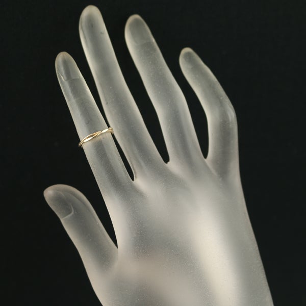 アガット リング    ピンキーリング 3号 K10YG 