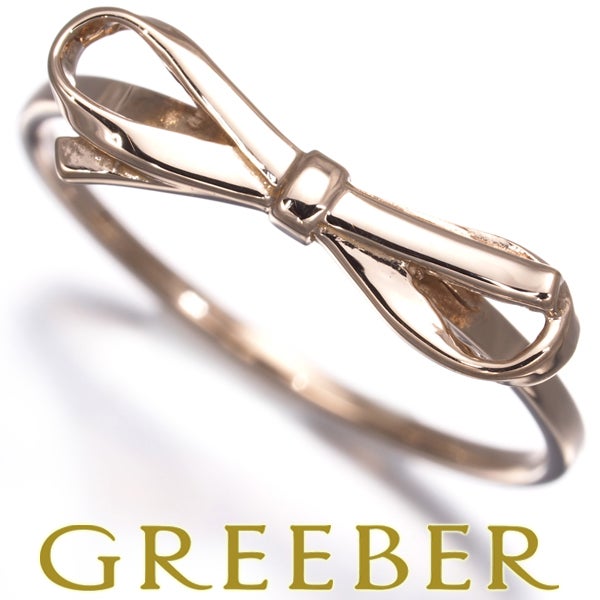 エテ リング    リボン ピンキー 3号 K10PG 