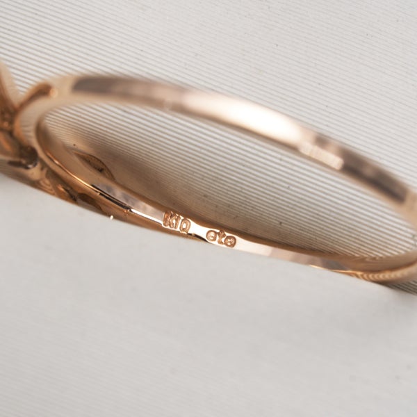 エテ リング    リボン ピンキー 3号 K10PG 