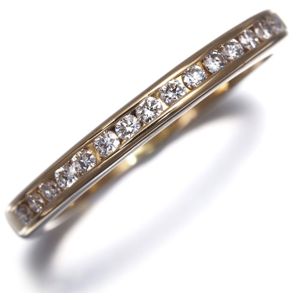 ミキモト リング  ダイヤ 0.20ct  ハーフエタニティ 13号 K18YG 