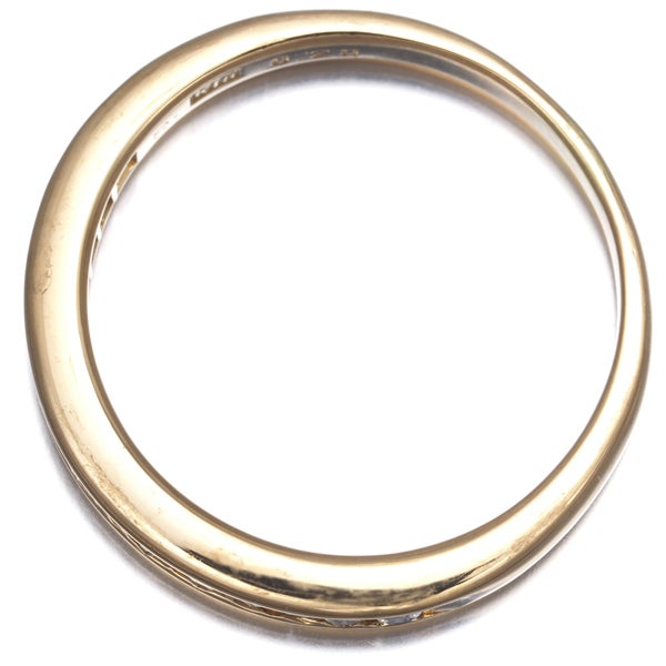 ミキモト リング  ダイヤ 0.20ct  ハーフエタニティ 13号 K18YG 