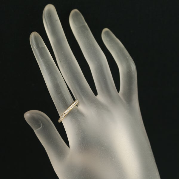 ミキモト リング  ダイヤ 0.20ct  ハーフエタニティ 13号 K18YG 