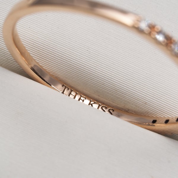 ザ・キス リング  ダイヤ 0.06ct  12号 K10PG 