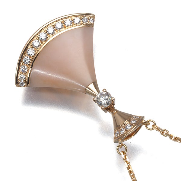 ブルガリ ネックレス  ピンクオパール ダイヤ ディーヴァドリーム  K18PG 