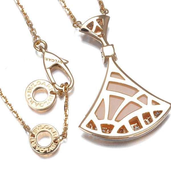 ブルガリ ネックレス  ピンクオパール ダイヤ ディーヴァドリーム  K18PG 