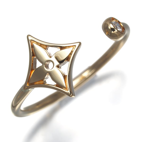 ルイヴィトン リング  ダイヤ モノグラムイディール 51号 K18YG 