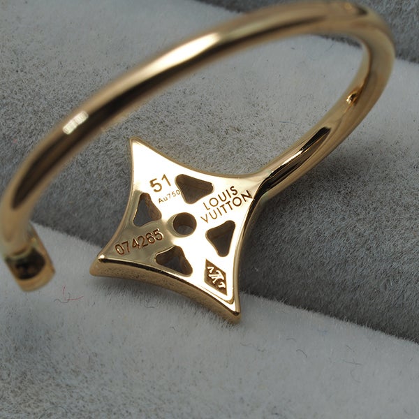 ルイヴィトン リング  ダイヤ モノグラムイディール 51号 K18YG 