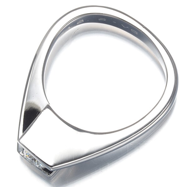 ジョージジェンセン リング  ダイヤ 0.18ct  9.5号 K18WG 