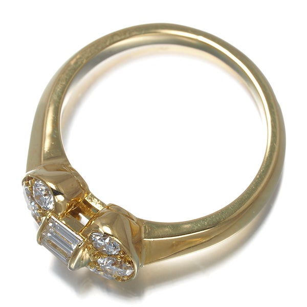 ヴァンクリーフ&アーペル リング  ダイヤ セレスティン 9号 K18YG 未修理証明書