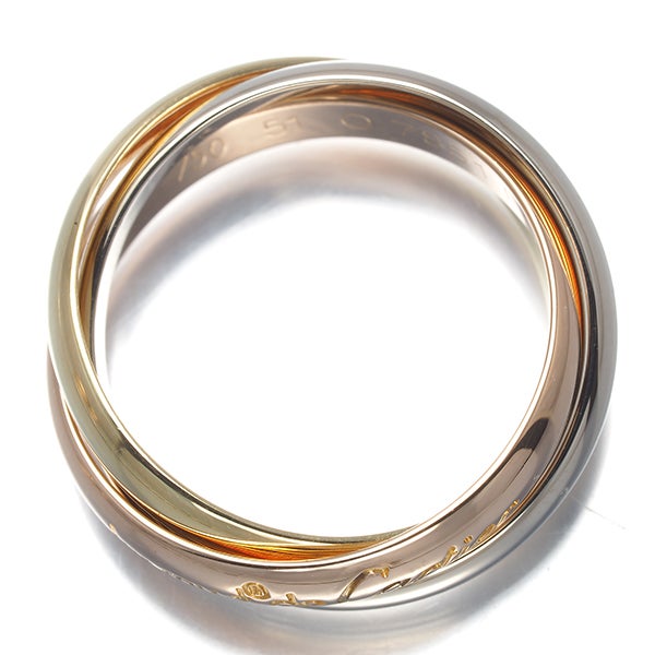 カルティエ リング   トリニティ スリーカラー クラシック 51号 K18YG/WG/PG 