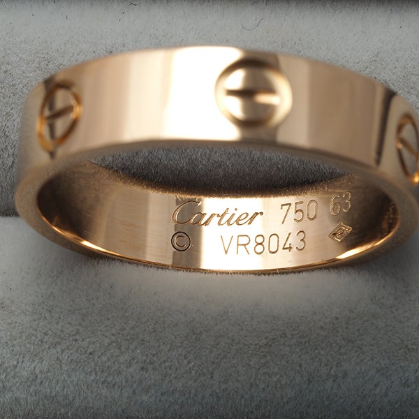 カルティエ リング   ラブ クラシック 63号 K18PG 