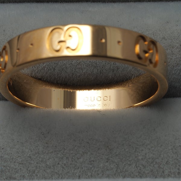 グッチ リング   アイコン スリム 14号 K18PG 