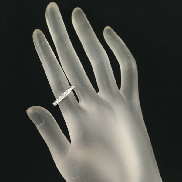 ハリーウィンストン リング ダイヤ ラウンドカット チャネルセット フルエタニティ 8.5号 Pt950 