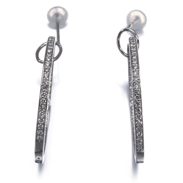 ローズヴィフ ピアス  ダイヤ 0.37ct/0.37ct  サークル K18WG 