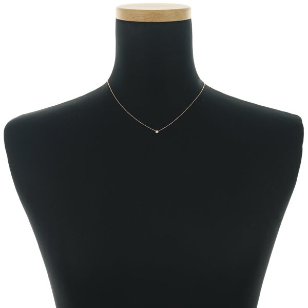 スタージュエリー ネックレス  ダイヤ 0.04ct ムーンセッティング  K18PG 